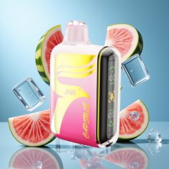 JNR Capsule 15000 Puffs Maasikas-Arbuusi Jää 850mAh aku ja 20W väljundvõimsus Estonia vape wholesale